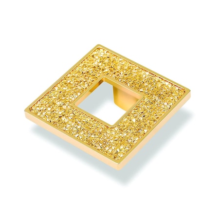 Topex Square Knob with Hole, Gold M1890.32ORZSWA